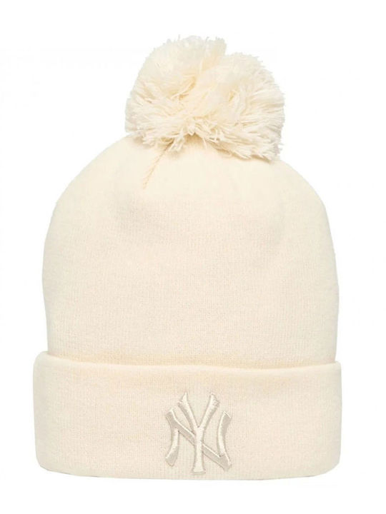 New York Yankees Beanie Beanie Knitted in Beige color