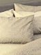 Palamaiki Pillowcase Set with Envelope Cover Beige 52x72cm.