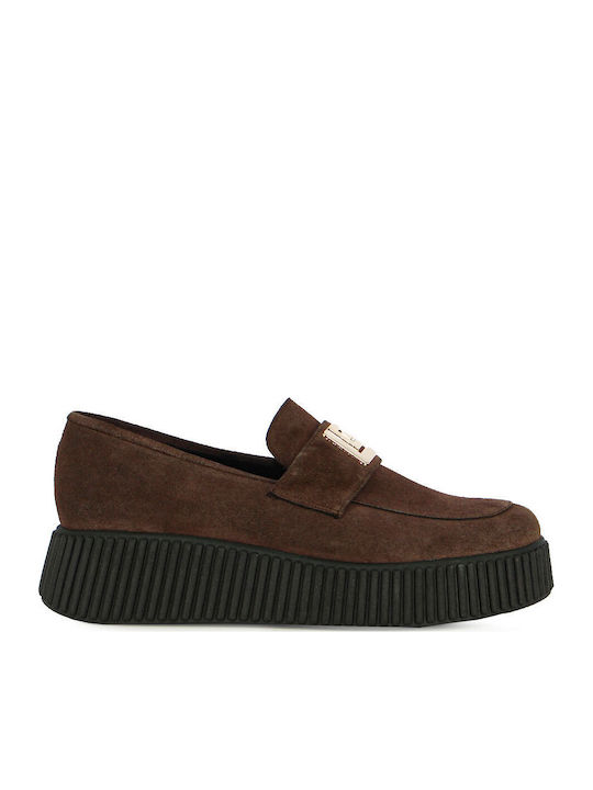 Guy Laroche Leather Women's Moccasins in Brown ...