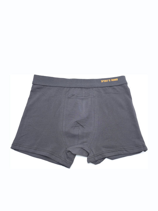 Herren Boxershorts Grau Anthrazit