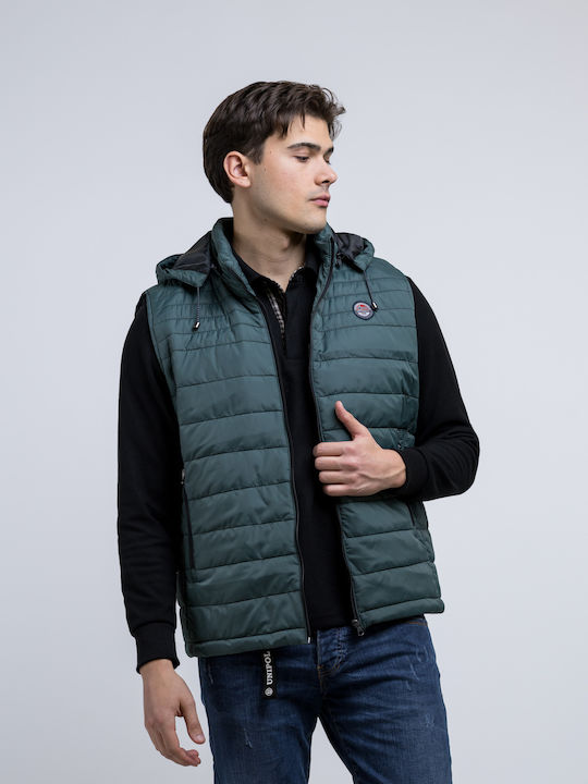 New Company Безръкавно Puffer Якето Петрол