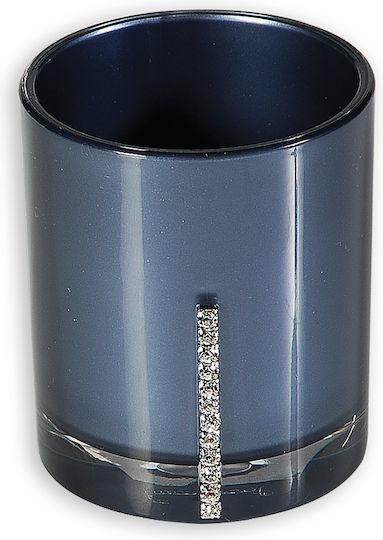 Heracond Bathroom Cup Crystal Dark Blue