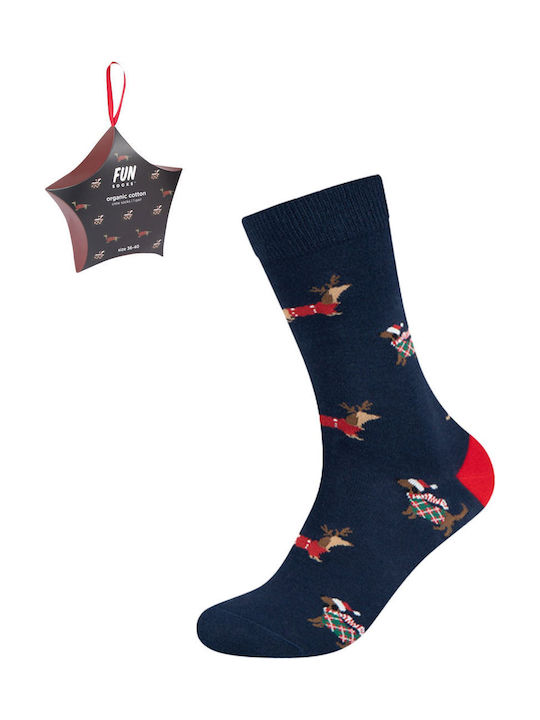 Fun Socks Κάλτσες με Σχέδια Μπλε
