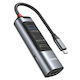 Yesido HB22 USB-C Docking Station με HDMI 4K PD Γκρι