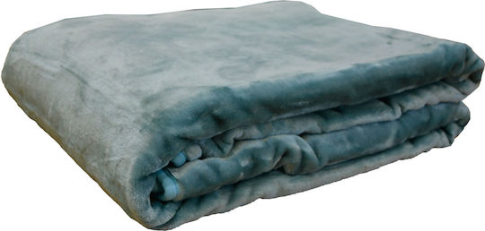 Anna Riska Κουβέρτα Κούνιας Βελουτέ Πράσινη 110x140εκ.