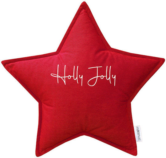 Sparrow Kids Star Throw Pillow Red