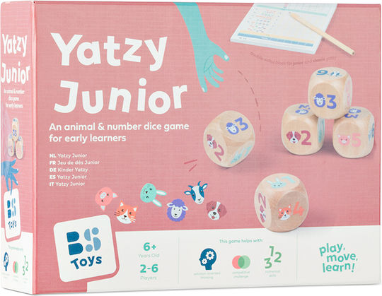 Επιτραπέζιο Παιχνίδι Yatzy Junior για 2-6 Παίκτες 6+ Ετών BS Toys