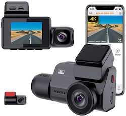 Taggo Set Autokamera DVR 4K mit Bildschirm 2" mit Klebeband & Rückfahrkamera