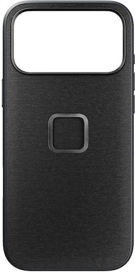 Peak Design Everyday Back Cover Fabric / Silicone with Strap Waterproof Gray (iPhone 17 Pro Max)