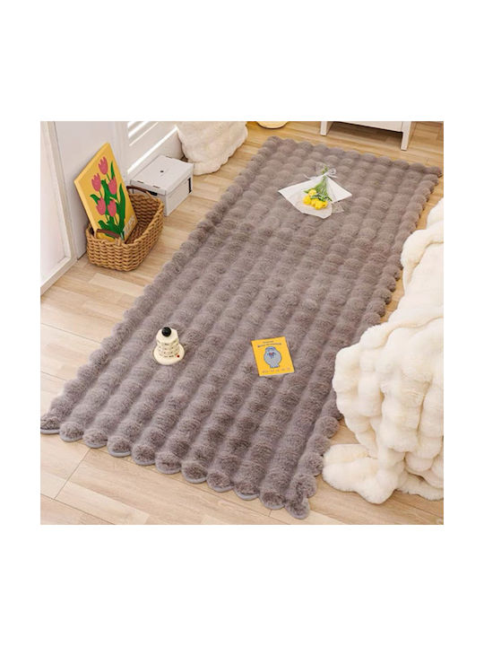 SpitiBazaar Rug Rectangular Furry Mocha