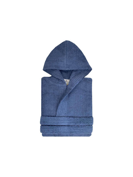 Astron Italy Παιδικό Μπουρνούζι Navy Blue mit Kapuze