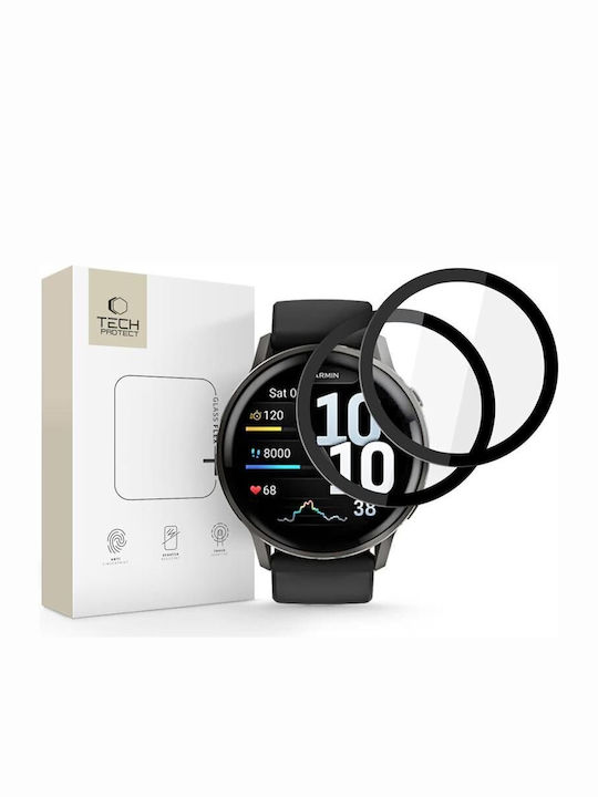Tech-Protect Glass Flex+ Displayschutzfolie für das Garmin Venu 4 45mm 2Stück