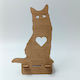 Ξύλινο Σταντ Κινητά "heart Cat" Toxylo