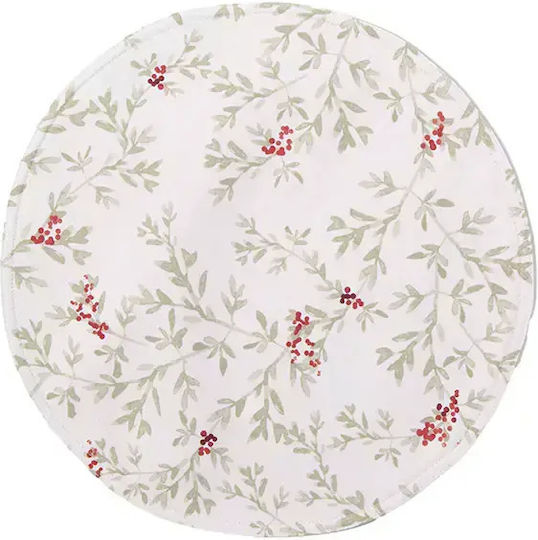 Nef-Nef Homeware Hope Weihnachtlich Tischsets Stoff Beige D38cm.