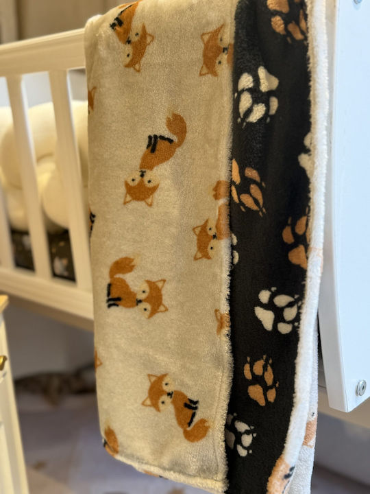 Grandes Suenos Κουβέρτα Αγκαλιάς & Λίκνου Fleece Πολύχρωμο 75x100εκ.