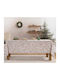 Nef-Nef Homeware Hope Christmas Tablecloth Fabric Beige L240xW140cm.