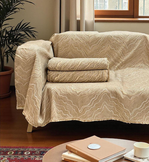 Linea Home Volcan Set De Pleduri 3 Buc Șenilă Bej
