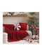Nef-Nef Homeware Sweet Blanket Sherpa Sofa 130x180cm Red