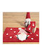 Nef-Nef Homeware Non-Slip Bath Mat Cotton My Dwarf Red Red 50x80cm