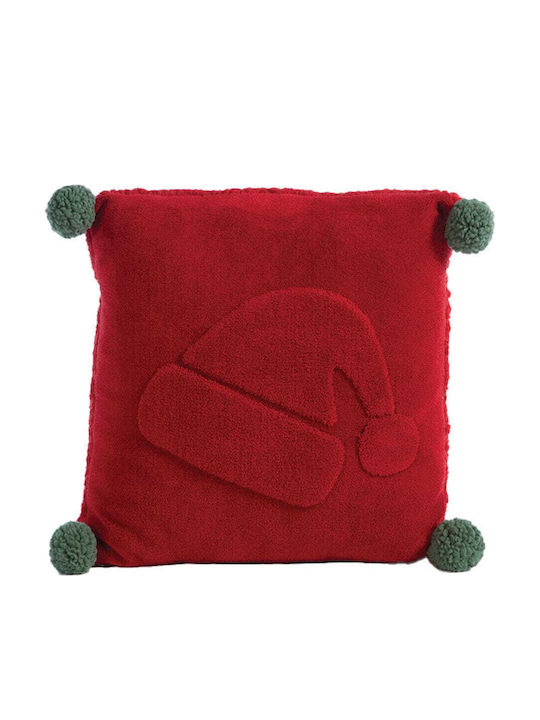 Nef-Nef Homeware Christmas Decorative Pillow Sweet Christmas Square Red 45x45cm