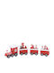 Christmas Decorative Train 25x3x6.5 K-m Red Gr9002230 25x3x6.5