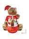 Due esse Christmas Illuminated Figure Bear Inflatable 260cm