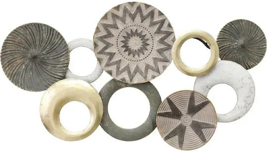 Marhome Geometric Multicolour Metallic Wall Decor 71.1x5.1x5.1cm