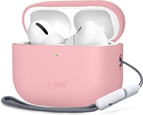 Tech-Protect Silicone Hülle Silikon in Rosa Farbe für Apple AirPods Pro 3