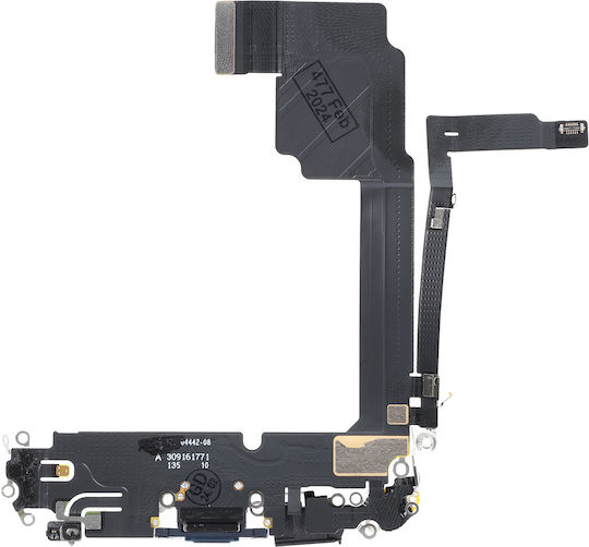 Cabluflex Port de Încărcare Titan Negru iPhone 15 Pro Max
