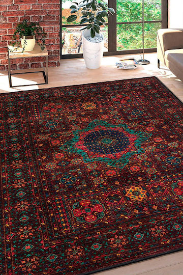 Conceptum Hypnose Wooson Rug Rectangular Burgundy-multi