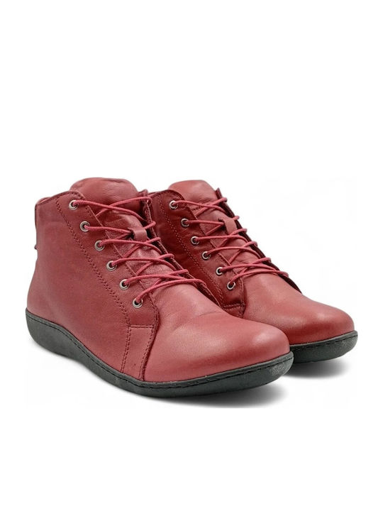 Γυναικεία Μποτάκια Bordeaux/Black