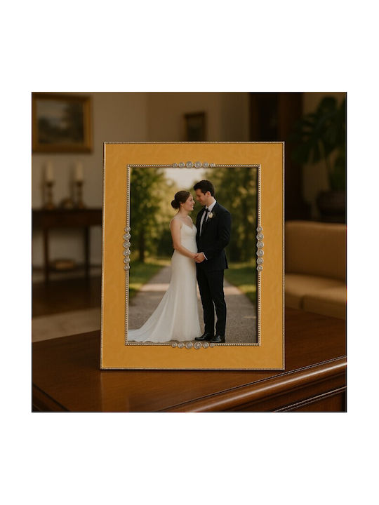 Galifas Metallic Photo Frame with Brown Frame