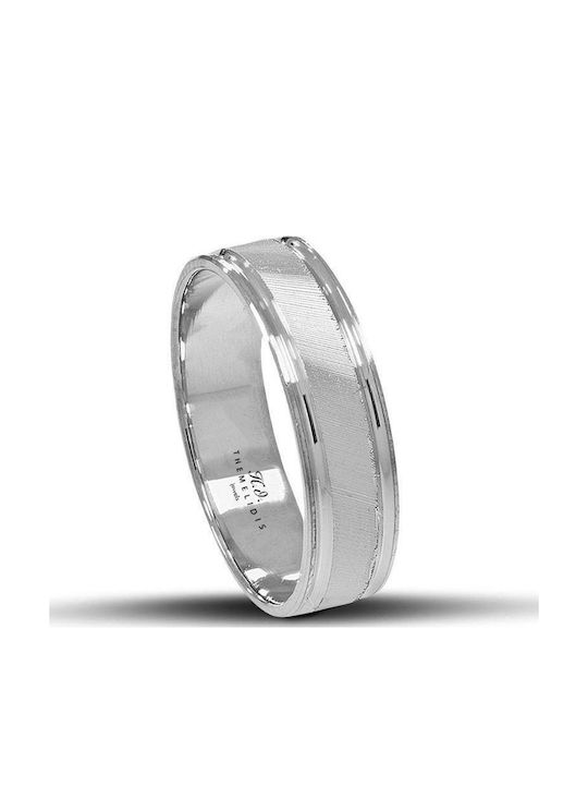 Themelidis Jewels Σετ Βέρες από Λευκόχρυσο 14Κ με Ματ Φινίρισμα