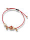 The Art of Beading Women's Bracelet Lucky Charm made of Cord with Pearls