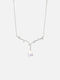 Chrysothemiss Colier Damă Ethereal Light Placat cu Platină Cristal Transparent