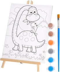 Staffelei Hölzernes Leinwandrahmen Dinosaurier 30×40cm