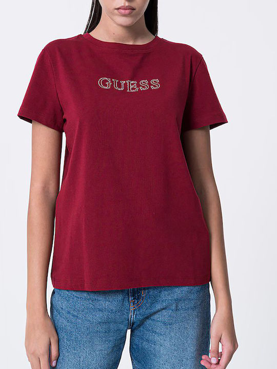 Guess Women's T-shirt Wine