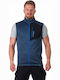 Sleeveless Jacket Dark Blue Melange