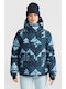 Women's Puffer Jacket for Winter Blue Triangle
