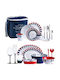 Marine Business Alb Set de Vase 20buc