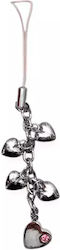Dekoratives Handy-Schmuck Russ Berrie *93191-2 O Hearts Handy-Tasche 10 cm Silber