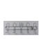 Agățător De Perete Metalic Cu 5 Compartimente Argintiu 43x14cm