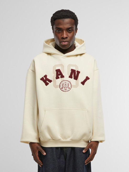 Sweatshirt with Hood Beige