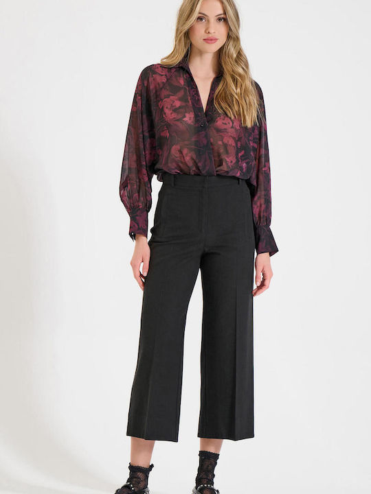 Bill Cost Women's Fabric Capri Trousers Black