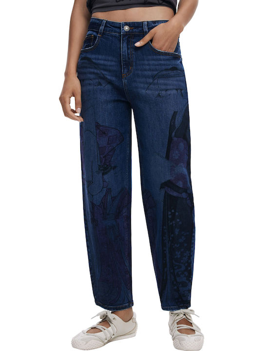 Ψηλόμεσο Γυναικείο Jean Παντελόνι σε Boyfriend Εφαρμογή Denim