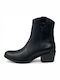 Leather Women's Cowboy Boots Black