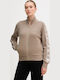 Britney Women's Sweatshirt Jacket Beige