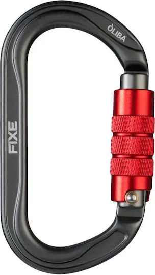 Fixe Oliba Twist Lock Carabină de Siguranță Antracit Roșu