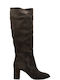 Leather Women's Boots Brown