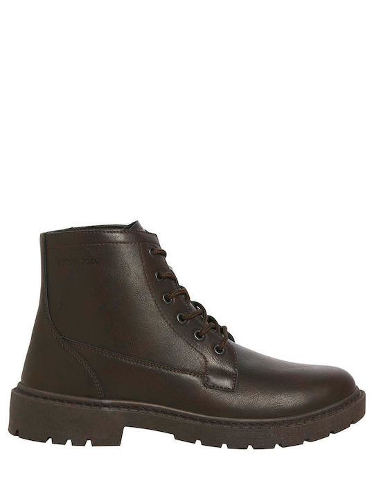 Jack & Jones Leather Brown Boots